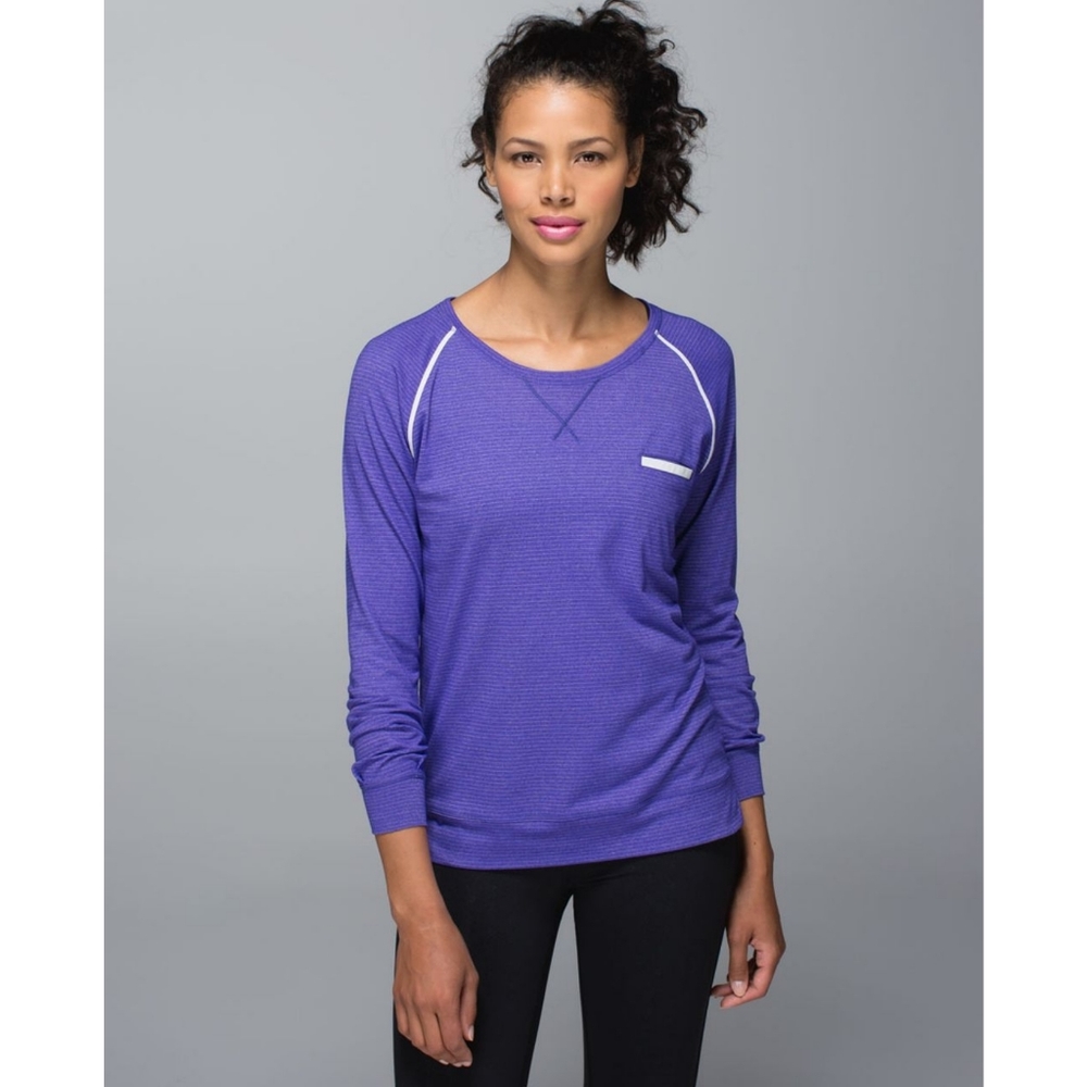 Lululemon Weightless Crew in Heathered Bruised Berry